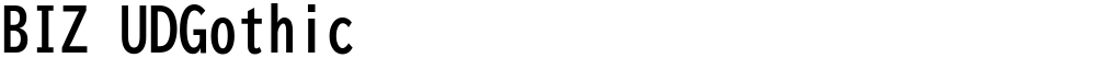 BIZ UDGothic