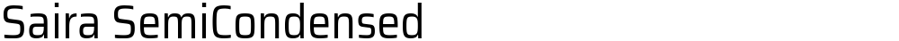 Saira SemiCondensed