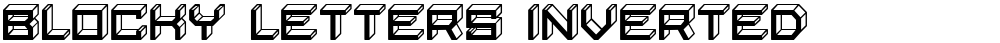 Blocky Letters Inverted