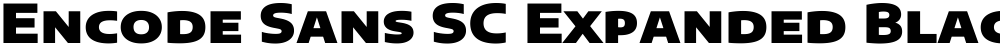 Encode Sans SC Expanded Black