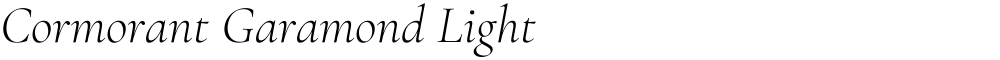 Cormorant Garamond Light