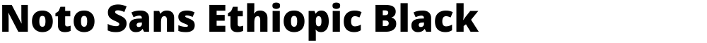 Noto Sans Ethiopic Black