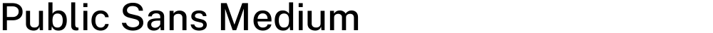Public Sans Medium
