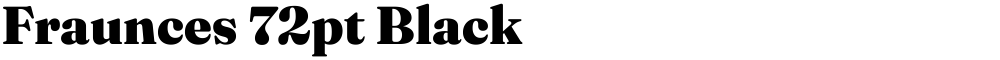 Fraunces 72pt Black