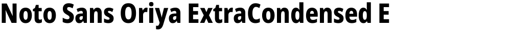 Noto Sans Oriya ExtraCondensed ExtraBold