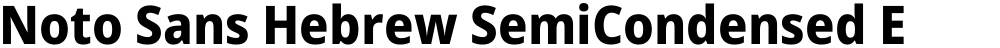 Noto Sans Hebrew SemiCondensed ExtraBold