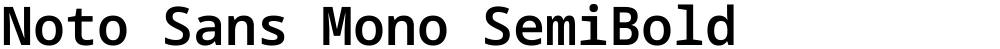 Noto Sans Mono SemiBold