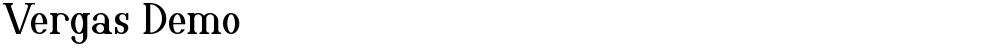 Vergas Demo
