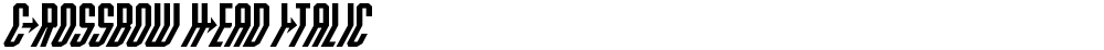 Crossbow Head Italic