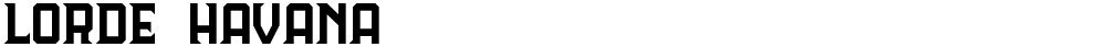 Lorde Havana
