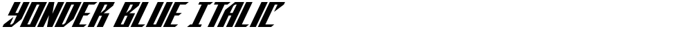 Yonder Blue Italic