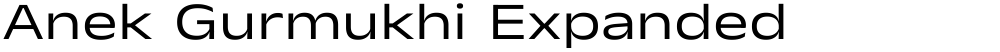 Anek Gurmukhi Expanded