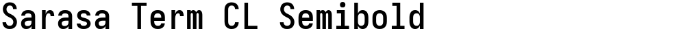 Sarasa Term CL Semibold