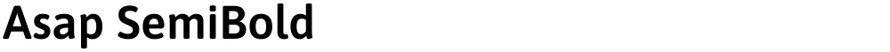 Asap SemiBold