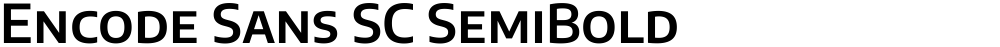 Encode Sans SC SemiBold