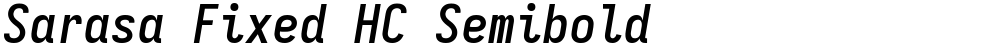 Sarasa Fixed HC Semibold
