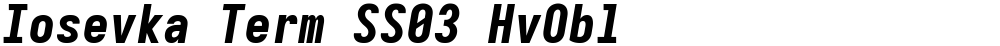 Iosevka Term SS03 HvObl