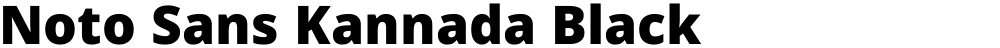 Noto Sans Kannada Black