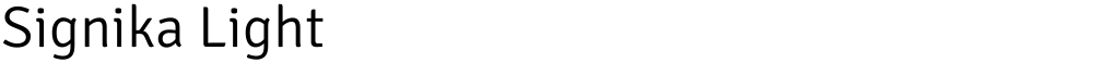 Signika Light