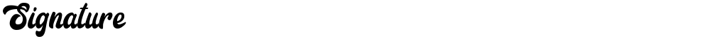 Signature