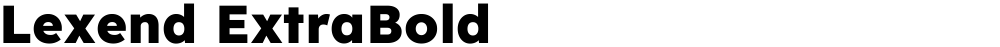 Lexend ExtraBold