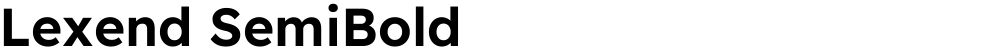Lexend SemiBold
