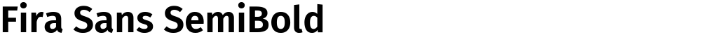Fira Sans SemiBold