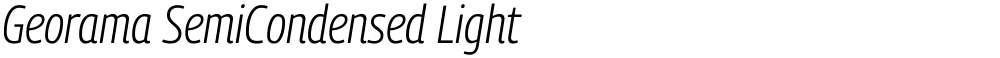 Georama SemiCondensed Light