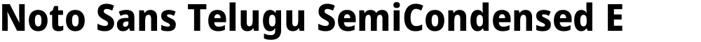 Noto Sans Telugu SemiCondensed ExtraBold