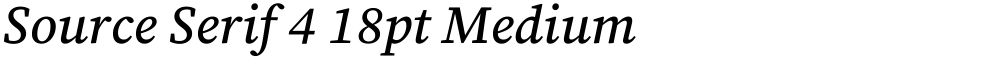 Source Serif 4 18pt Medium
