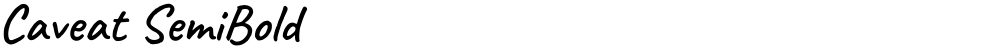 Caveat SemiBold