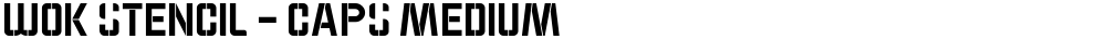 WOK STENCIL - CAPS Medium