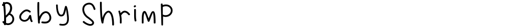 Baby Shrimp