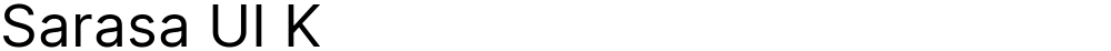 Sarasa UI K
