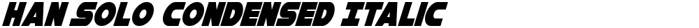 Han Solo Condensed Italic