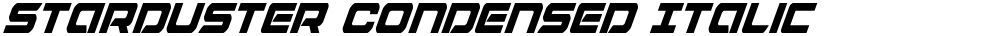 Starduster Condensed Italic