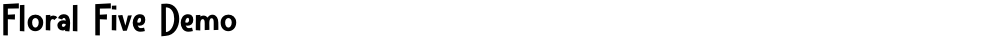 Floral Five Demo