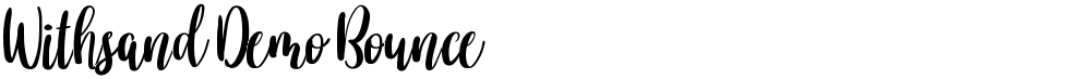 Withsand Demo Bounce