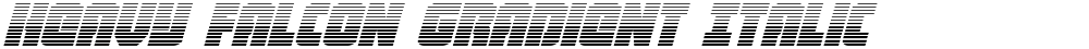 Heavy Falcon Gradient Italic
