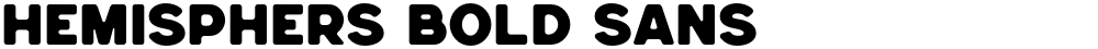 Hemisphers Bold Sans