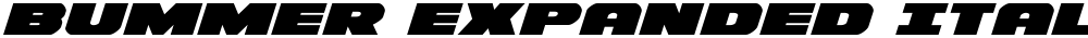 Bummer Expanded Italic