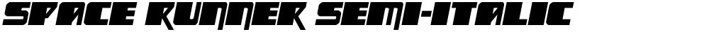 Space Runner Semi-Italic