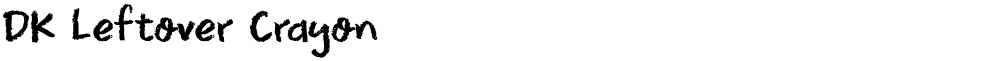 DK Leftover Crayon