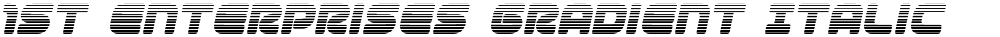 1st Enterprises Gradient Italic