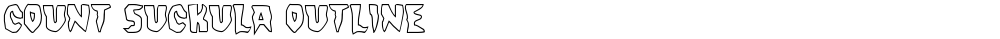 Count Suckula Outline