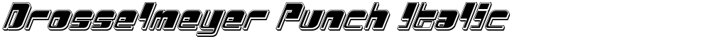 Drosselmeyer Punch Italic