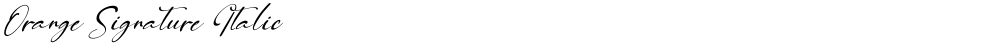 Orange Signature Italic