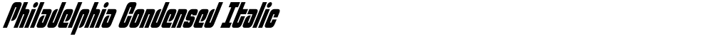 Philadelphia Condensed Italic