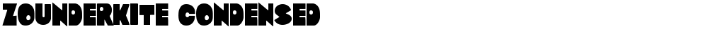 Zounderkite Condensed