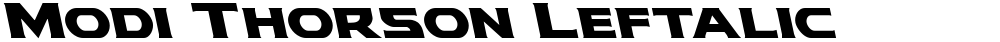 Modi Thorson Leftalic